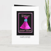 Zus - Maid of Honor met Magenta Gown (Achterkant)