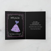 ZUS - Matron of Honor - Paarse bloemige jurk (Binnen)