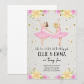 Zus of Twin Ballerina Kaart (Voorkant / Achterkant)
