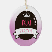 ZUS roze zwart, no.1, beste Keramisch Ornament (Rechts)