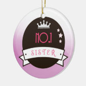 ZUS roze zwart, no.1, beste Keramisch Ornament (Links)