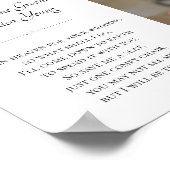 Zus van bruidegom in de hemel Foto Memorial Bruilo Poster (Hoek)