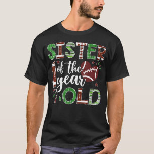 Zus van de 1 Jaar Oude Voetbal Eerste Verjaardag T-shirt