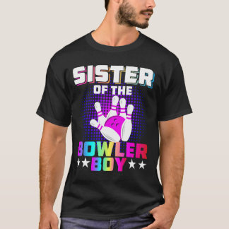 Zus van de Bowler Boy Matching Family Bowling B T-shirt