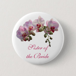 zus van de bruid/bruidegom ronde button 5,7 cm