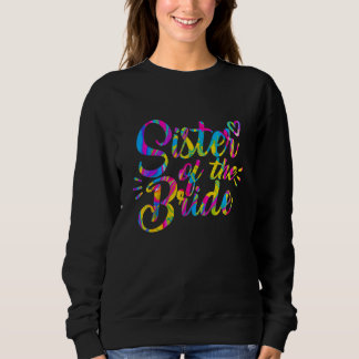 Zus van de bruid bruiloft bijpassende T-shirt van 