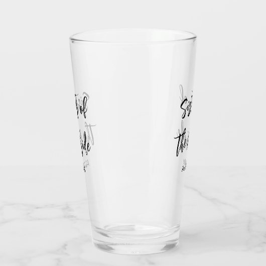 Zus van de bruid bruiloft zwart wit glas cup (Links)