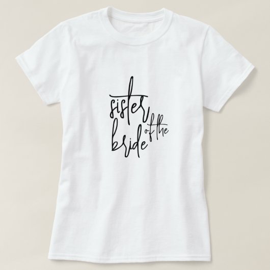 Zus van de bruid T-Shirt (Design voorkant)