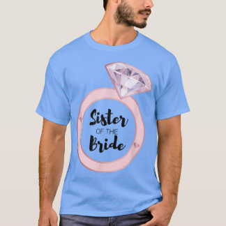 Zus van de bruid vrijgezellenfeest bruiloft thee t-shirt