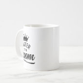 Zus Van De Bruidegom Passende Trouwpartij Koffiemok (Voorkant links)