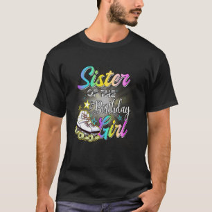 Zus van de jarige roller skater schaatsen t-shirt