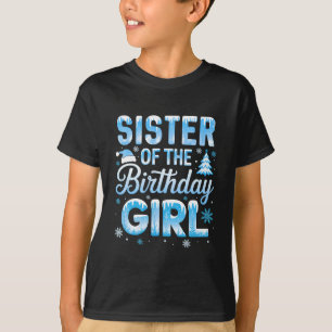 Zus Van De Jarige Sneeuwvlokken Winter Familie T-shirt