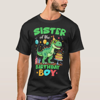 Zus van de Jarige T Rex Dinosaurussen Familie T-shirt