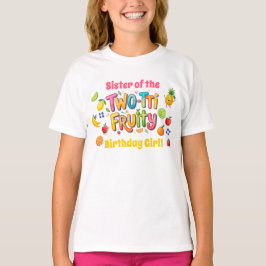 Zus van de jarige tweejarige Tutti Fruity 2e verja T-shirt