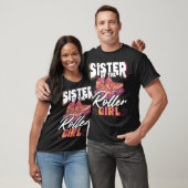 Zus van de Roller Meisje Backprint Roller Schaatse T-shirt (Unisex)