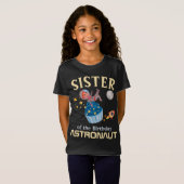 Zus van de verjaardag Astronaut Family Match T-shirt (Voorkant volledig)