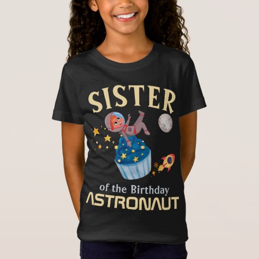 Zus van de verjaardag Astronaut Family Match T-shirt (Voorkant)