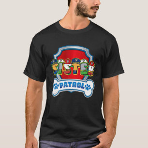 Zus van de verjaardag jongen hond poot familie dec t-shirt