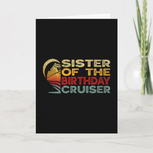 Zus van de verjaardagscruiser Funny Cruise Vakanti Kaart