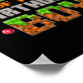 Zus van de Verjaardagsfeest Video Game Pixel Poster (Hoek)