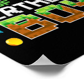 Zus Van De Verjaardagsjongen Game Pixel Nummer Geb Poster (Hoek)