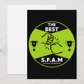 Zus van een andere meneer feestdagenkaart (Voorkant / Achterkant)