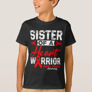 Zus Van Een Hartkrijger Hartziekte Rode Lint T-shirt