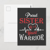 Zus van een hartkrijger na hartoperatie briefkaart (Voorkant / Achterkant)