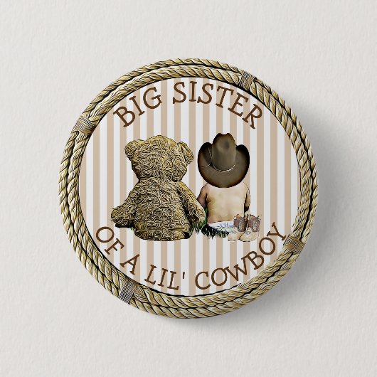 Zus van een Lil Cowboy Button (Voorkant)