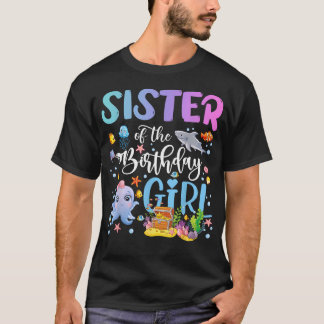 Zus Van Het Jarige Meisje Zee Vis Oceaan T-shirt