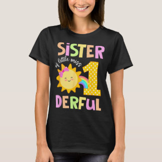 Zus van Little Miss Onederful eerste verjaardag zo T-shirt