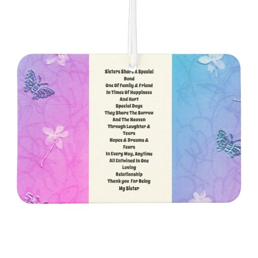 Zus verfraaid luchtverfrisser (Voorkant)