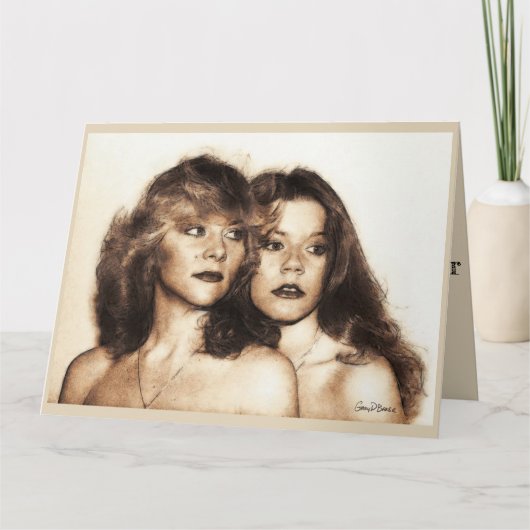 "Zus" Verjaardag Kaart (Voorkant)