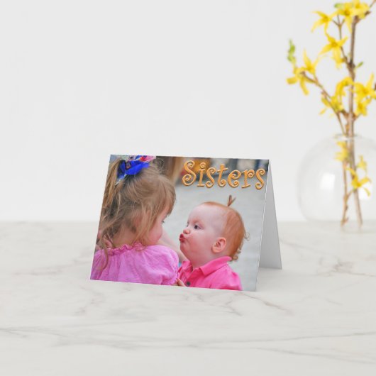 Zus Verjaardag Kaart (Gele Bloem)