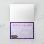 Zus Verjaardag Twee kleine teckel zussen Kaart (Binnen)