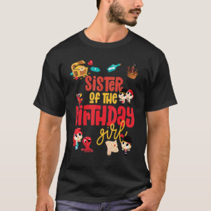 Zus Verjaardagsmeisje Pirate Verjaardagsfeestje th T-shirt