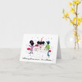 Zus viert... kaart (Gele Bloem)