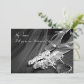 zus Will je bent mijn Bridesmaid Kaart (Staand voorkant)