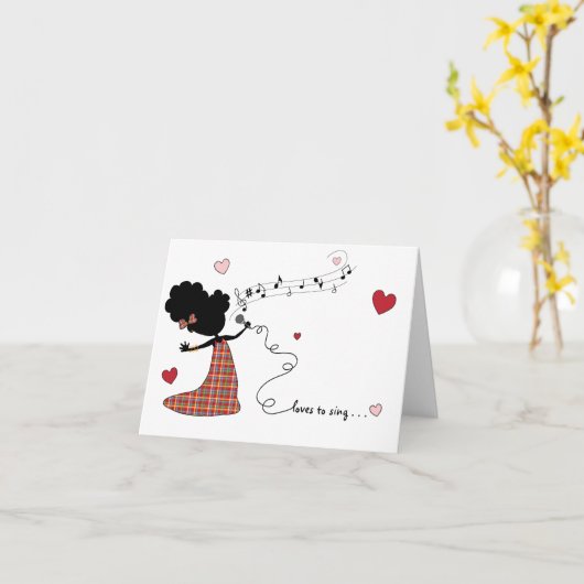 Zus zingt graag... kaart (Gele Bloem)