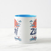Zushi Japan Illustrated Coastal Travel Mug Mok (Midden)