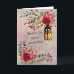 Zusje Gelukkige Verjaardag met Bloemen Kaart<br><div class="desc">Zeg Happy Birthday tegen je zus met een prachtige bloemenkaart - met de mogelijkheid om berichten te personaliseren.</div>