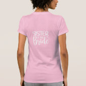 Zusje van de bruid t-shirt (Achterkant)