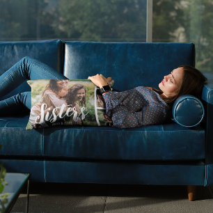 Zusjes Aangepaste Fotosamenstelling Accent Kussen