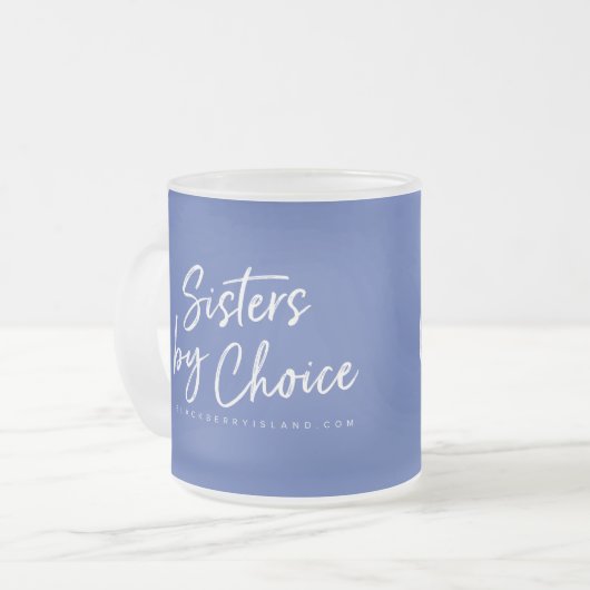 Zusjes door keuze uit mok (Voorkant links)