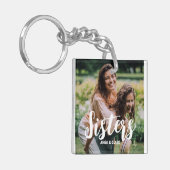 Zusjes Gepersonaliseerde Foto Collage Sleutelhanger (Voorkant Links)