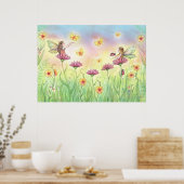 Zusjesfeeën in de tuinposter poster (Keuken)