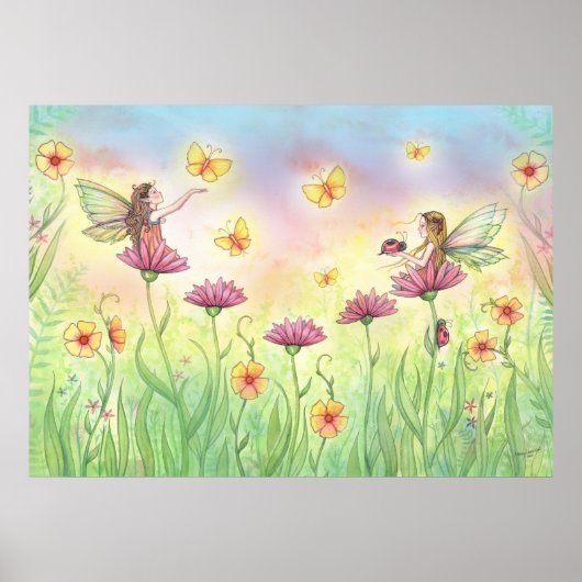 Zusjesfeeën in de tuinposter poster (Voorkant)