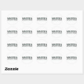 Zussen 2green ronde sticker (Vel)