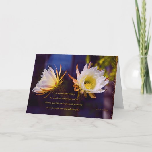 "Zussen #70" met gedicht: kaarsen gegloeid Kaart (Voorkant)