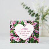 Zussen! Briefkaart (Staand voorkant)